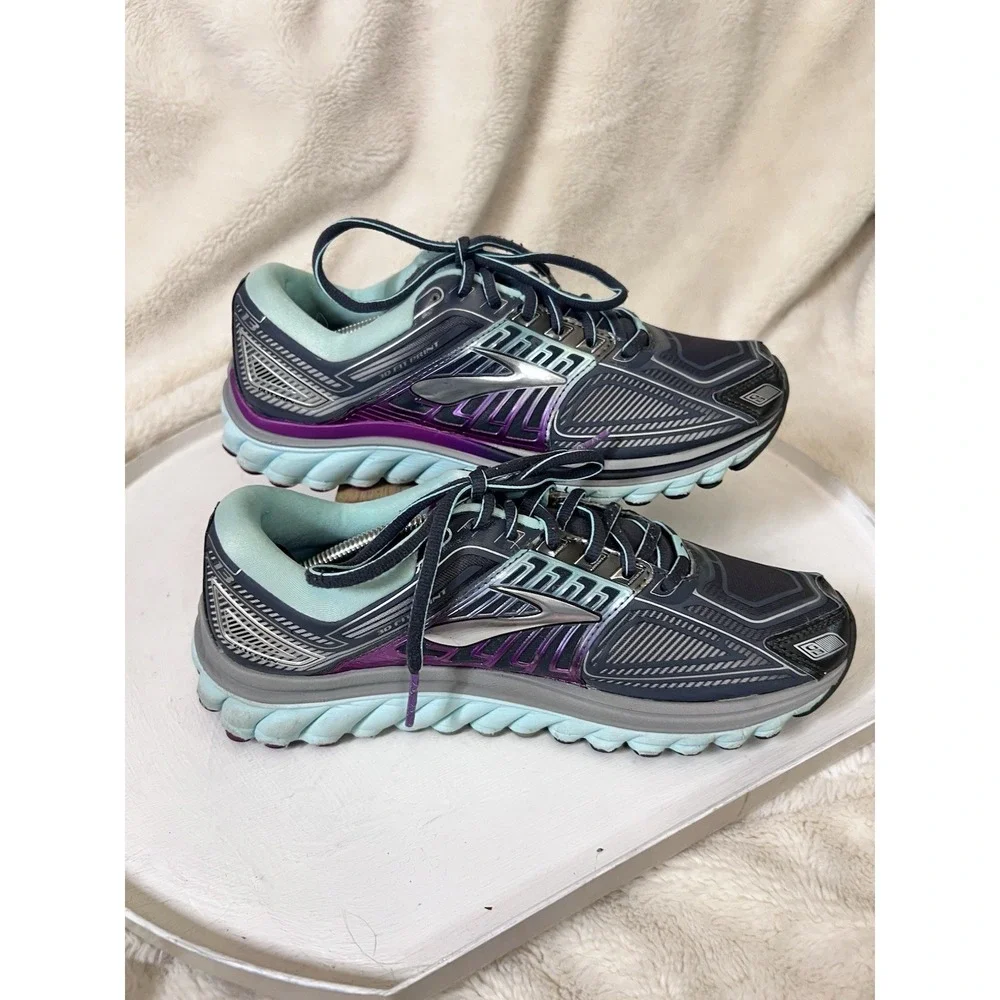 Brooks Glycerin G13 Women's Size 9 Medium (B) Running Shoes Gray Blue Purple